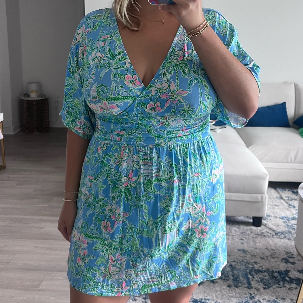 Lilly Pulitzer Parigi Skort Romper “beneath the bougainvillea” print